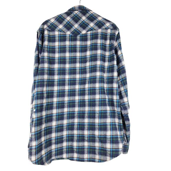 Outdoor Casual men's flannel shirt size LG multi colors (WW11) - Picture 2 of 3